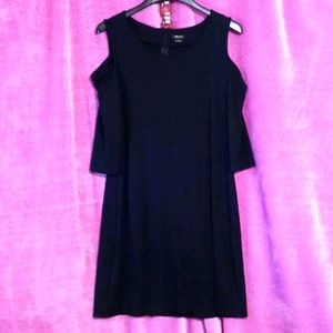 IMAN's Cold-Shoulder Sheath Dress Sz. L